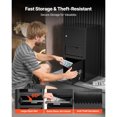 thumbnail image 2 of KFFKFF 3.6 Cubic Feet Drop Safe with Front Slot, Large Capacity Security Box Featuring Digital Keypad, Durable 3-Tier Design for Storing Cash, Bank Slips, Jewelry, Documents, and Bills, Black, 2 of 9