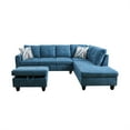 thumbnail image 5 of Aukfa Sectional Sofa, Living Room Couch with Storage Ottoman, Right Facing Chaise, Flannel, Blue, 5 of 8