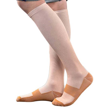 2 pairs Cotton Compression Socks for Men & Women Best Comfort Stockings for Nurses, Travel, Pregnancy, Running & Recovery - Boost Circulation to Fight Edema, Shin Splint & (Best Running Shoes For Shin Pain)
