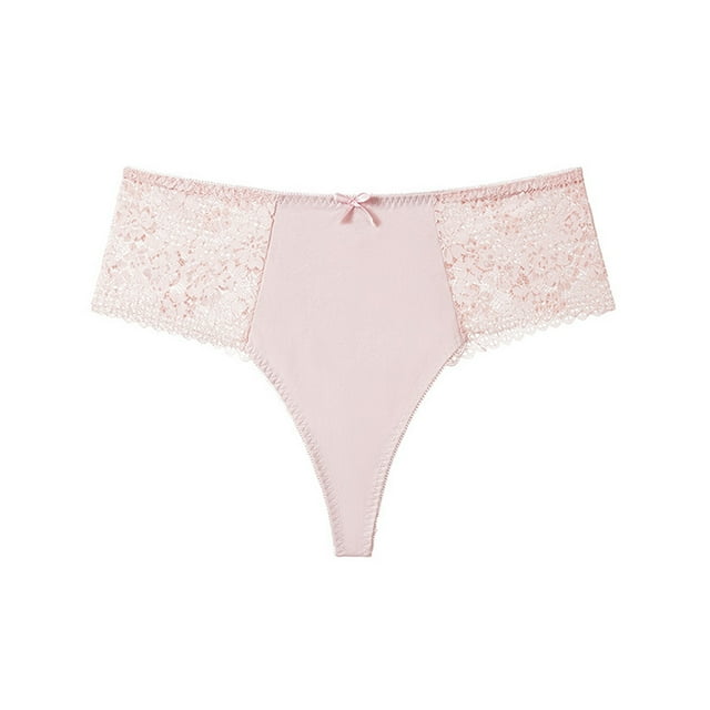 Women's Solid Color Lace Triangle Bikini Underwear Soft Lightweight Comfortable Daily Wear