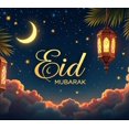 thumbnail image 5 of LUUFILx Eid Mubarak Islamic Festival Lanterns Backdrop Ramadan Celebration Banner Mosque Decoration Party Supplies Home Festive Wall Hanging Background, 5 of 9