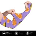 thumbnail image 3 of Goofa Yellow Lemon And Orange Pattern UV Sun Protection Arm Sleeves, UPF 50 Sports Cooling Arm Compression Sleeves for Men Women Teenager, 3 of 8
