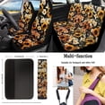 thumbnail image 2 of KUIFORTI Sunflower Print Car Seat Covers Full Set 15 Piece Car Seat Cover Steering Wheel Cover Seatbelt Covers Cup Coasters Car Trash Bag Air Vent Storage Bag Rear View Mirror Cover Keychain, 2 of 5