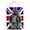 Black, variant on Black Standard Poodle with English Union Jack British Flag Wall or Door Hanging Prints