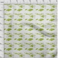 thumbnail image 3 of oneOone Georgette Viscose Light Green Fabric Geometric & Mandala Watercolor Quilting Supplies Print Sewing Fabric By The Yard 42 Inch Wide, 3 of 4