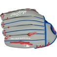 thumbnail image 3 of Rawlings Players Series Youth Tball/Baseball Glove, Gray/Blue/Red, 11.5 inch, Right Hand Throw, 3 of 7