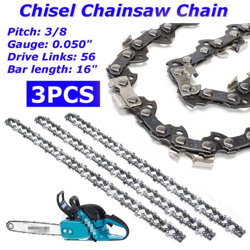 2 x Chainsaw Saw Chains 3/8 LP .050 56 DL 