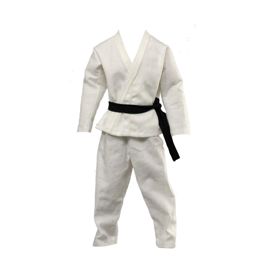 ❶❶1/6 scale Judo Gi white clothing Bruce Lee Kung Fu suit SHIP FROM U.S❶❶ 
