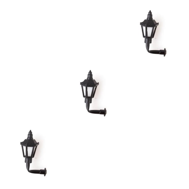 Cateissary Material de luces de jardín, modelo a escala para exteriores, farola de Metal LED, accesorios en miniatura, lámparas colgantes 1:150, Type1 NO1