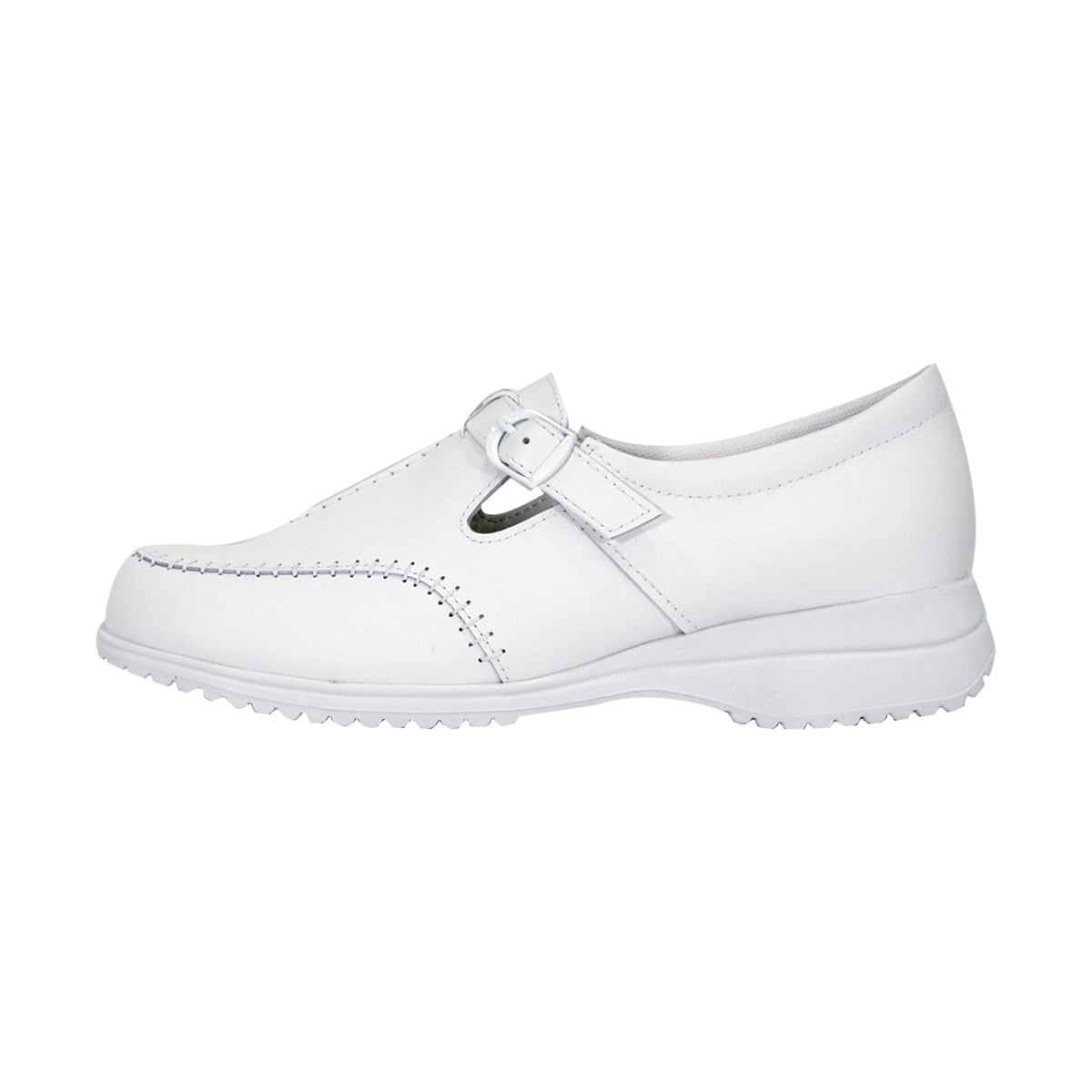 24 HOUR COMFORT Lauren Wide Width Comfort Shoe For Work and Casual Attire WHITE 6