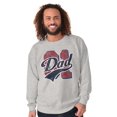 thumbnail image 3 of Father's Day No.1 Dad Worlds Greatest Men's Crewneck Sweatshirt Brisco Brands M, 3 of 6