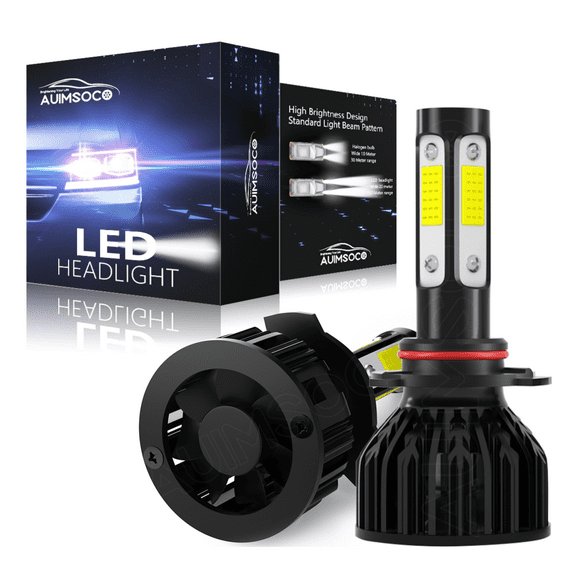 9005 Headlight Bulb, 10000LM 300% Brighter HB3 LED Headlight Bulbs for High Beam, 6500K White, Pack of 2