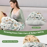 Nursing Pillow for Breastfeeding, Breastfeeding Pillows for More Support, Adjustable Waist Strap,Removable Cotton Cover