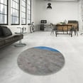 thumbnail image 4 of Ahgly Company Machine Washable Indoor Rectangle Transitional Blue Gray Area Rugs, 7' x 10', 4 of 7