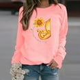 thumbnail image 3 of Hauts d'Hiver pour Femmes Hauts Décontractés d'Hiver pour Femmes Chandail en Molleton à Imprimé Tournesol pour Dames Blouse Tee Chandail Hauts Décontractés pour Femmes, 3 of 3
