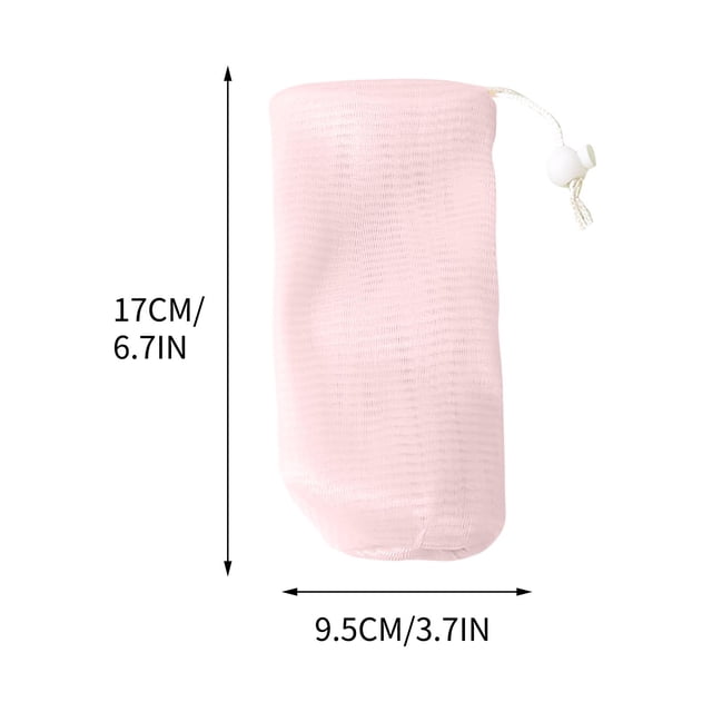 Foaming Hand Soap Net 10 cm Thickened Foam Mesh for Face Wash Body Wash and Bar Soap with Hanging Loop