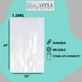 thumbnail image 6 of 1.5 Mil Expandable Gusseted Polypropylene Bags LDPE - 10"X4"X24" & (100 Bags), 6 of 7