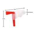 thumbnail image 2 of AquaNation BPA Free Food Grade Safe Plastic Bottling Beer Fermentation Bucket Keg Wine Barrel Spigot Spout Tap No Spill Faucet For Homebrew Wine Making Soda Carbonated Drinks Beverage Urn (Pack of 6), 2 of 2