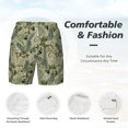 thumbnail image 6 of Picia Tropical Plants Green pattern Mens Swim Trunks with Compression Liner Stretch Beach Shorts Quick Dry with Zipper Pockets No-Chafing Board Shorts-X-Large, 6 of 9