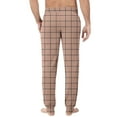 thumbnail image 4 of GrmtClth Mens Pajama Pants Lightweight Lounge Plaid Jogger Sleep Pants Soft Classic Pjs Bottoms with Drawstring & Pockets Watermelon Red L, 4 of 8