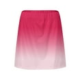 thumbnail image 4 of Womens Summer Short Skirts Inner Shorts Gradient Color Workout Skirts Fashion Lightweight Skorts for Women Casual Summer,Hot Pink,M, 4 of 6