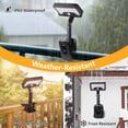 thumbnail image 4 of MEHOOM Clip on Solar Lights Outdoor Waterproof with Motion Sensor, 96 LEDs, 3 Color Modes, 360° Adjustable for Fence,Deck, 1 pack, 4 of 11