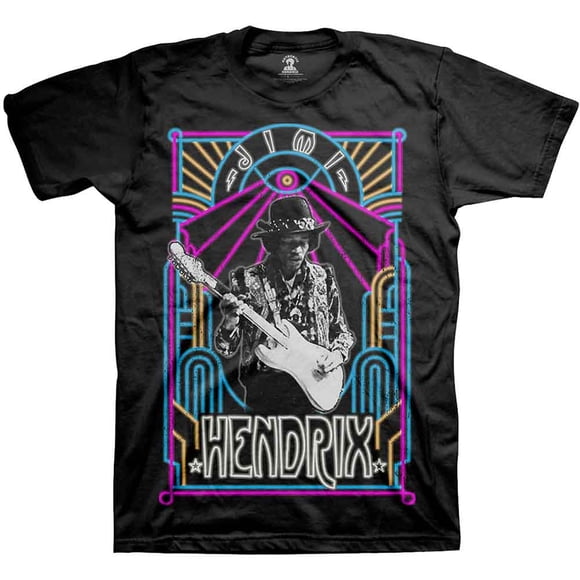 Jimi Hendrix Unisex T-Shirt Electric Ladyland Neon