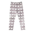 thumbnail image 5 of Girls Baby and Toddler Capris Leggings Full Length Pants Girls Heart Printed Pants High Waist Stretchy Soft Tights Kids Summer Leggings for School Wearing Pinks 7 Years, 5 of 5