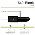 thumbnail image 2 of MR Direct 640 Black Vessel Sink Ensemble with a Brushed Nickel finish 718 faucet and pop-up drain., 2 of 7