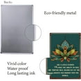 thumbnail image 3 of Mandala Tin Sign Vintage Metal Sign Poster Retro Painting Plaque Iron Sign Wall Decor Art Mural Hanging Sign Decorative for Cafe Office Restaurant Home Bathroom 12 x 8Inch, 3 of 5