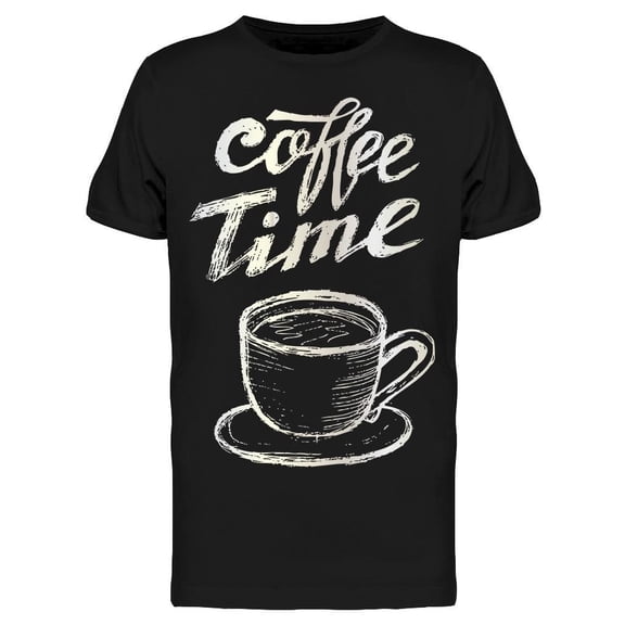 Coffee Time Chalkboard Graphic Tee Men's -Image by Shutterstock