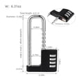 thumbnail image 4 of Lefu Adjustable cabinet combination padlock suitable for school combination lock, 4 of 9