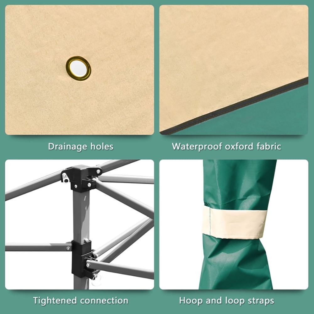 Aimee Lii 13 Feet x 13 Feet Pop Up Canopy Tent Instant Outdoor Folding Canopy Shelter, Backyard Canopy Gazebo, Green
