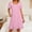 🔥 Pink, variant on Sentmoon Prom Dresses for Women Modest Dress Summer 2026 Solid Color Short Sleeve Square Neck Pleated Loose Fit Tunic Dress with Pockets for Festival and Music Event S-XXL