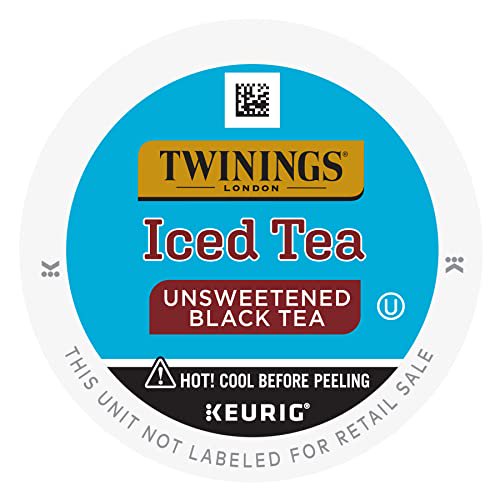 Twinings Iced Tea Unsweetened Black Tea KCup Pods for Keurig