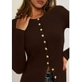thumbnail image 6 of PRETTYGARDEN Womens Fall Cardigan Sweaters Lightweight Long Sleeve Button up Ribbed Knit Tops Winter Fashion Clothes, 6 of 9