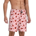 thumbnail image 2 of Sikiie Flowers And Ladybugs Mens Pajama Shorts, Lounge Pant, Men's shorts，Sleep Pj Shorts for Men-3X-Large, 2 of 6