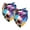 Multi-colored 2, variant on PhooArto Purple Orchid Pattern Dog Bandanas, 2 Pack Soft Washable Pet Scarf Triangle for Large Dogs Puppies and Cats