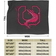 thumbnail image 3 of Suny A Cortland Logo Fleece Blanket, Very Soft Microfiber Flannel Blanket for Couch Warm and Cozy for All Seasons, Black, 3 of 6