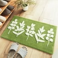 thumbnail image 7 of maho Moss Rug Floral Area Rugs Plant Flowers Bathroom Rug Mat Extra Thick And Absorbent Bath Rugs Non-Slip Soft Plush Bath Carpet Machine Wash Dry Bathroom B on Clearance, 7 of 7