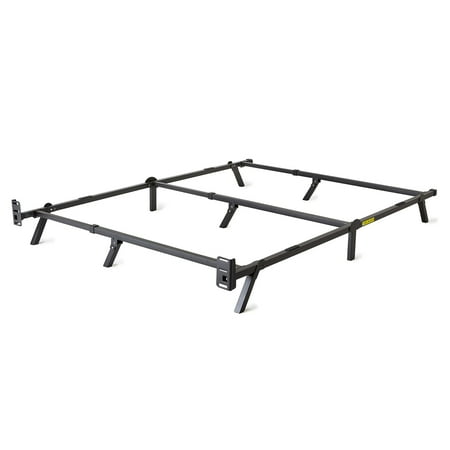 intelliBASE Low Profile Adjustable Twin Full Queen Box Spring Metal Bed Frame