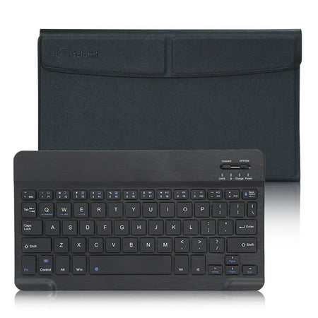 - Business Pro Ultra Slim Wireless Bluetooth Keyboard with Protective Case Stand For Apple 2017 New iPad, iPad 2 3 4, Pad Air, iPad Pro and All IOS Android Windows Tablet Black
