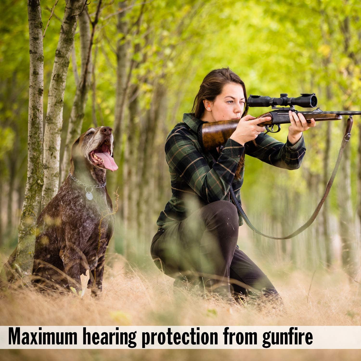 Mack's Maximum Protection Soft Foam Shooting Ear Plugs, 100 Pair - 33 dB Highest NRR – Comfortable Earplugs for Hunting, Tactical, Target, Skeet and Trap Shooting | Made in USA
