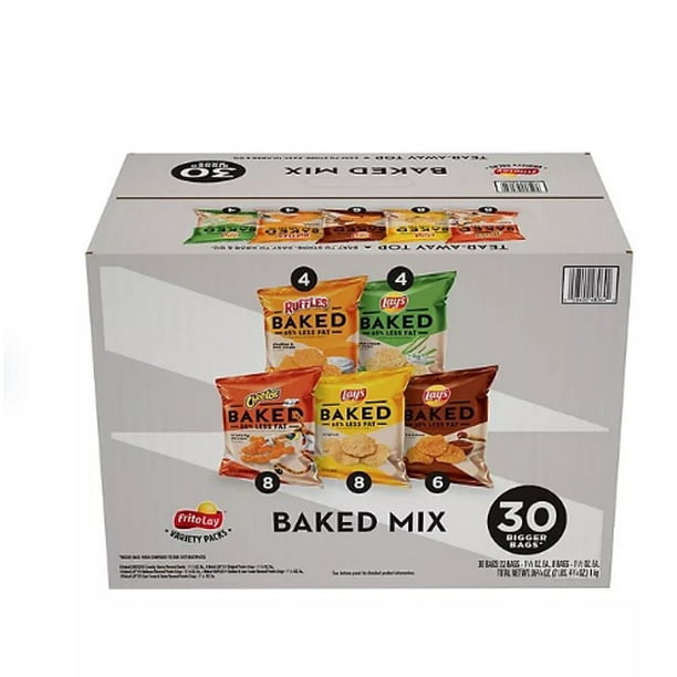 Branded FritoLay Oven Baked Chips Variety Mix (30 ct.) Fat Free