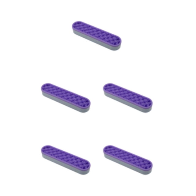 relayinert Silica Gel Waterproof Makeup Brush Holder Organizer For Space-saving Storage Stylish Brush Storage purple 5Set