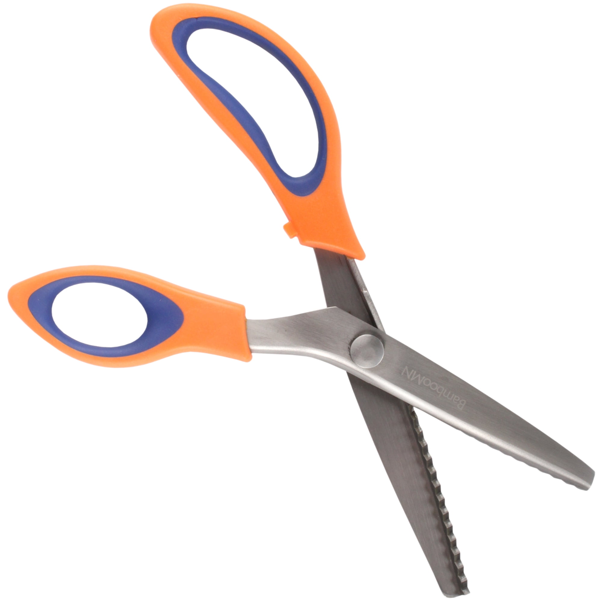 Fiskars 9 Pinking Shears Scissors Zig Zag Stainless Steel Orange Handle