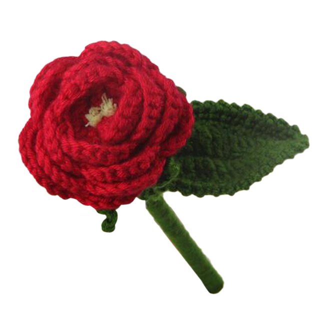 Billuyoard Kits de ganchillo DIY paquete de material de costura de rosas rojas para adultos amantes del ganchillo Almacenamiento y organización del hogar Rosa