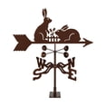thumbnail image 3 of EZ Vane Rabbits & Fence Weathervane — Roof Mount, Wind Cups, Antique Copper Finish, Steel with Durable Triple Powder Coating, Handcrafted in USA, 3 of 7