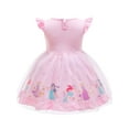 thumbnail image 6 of WIBACKER Toddler Birthday Princess Mermaid Dress Little Girls Cotton Christmas Party Dress Up Kids Tulle Dresses, 6 of 8