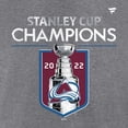 thumbnail image 4 of Men's Fanatics Branded Heathered Gray Colorado Avalanche 2022 Stanley Cup Champions Locker Room Performance T-Shirt, 4 of 4